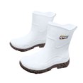 thumbnail image 2 of FRSASU Women’s Rain Boots Waterproof Ankle Rain Boots Slip On Non Slip Lightweight Easy Clean Short Rain Booties White, 2 of 8