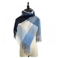 thumbnail image 1 of Fashion Long Shawl Big Grid Winter Warm Lattice Large Scarf, 1 of 5