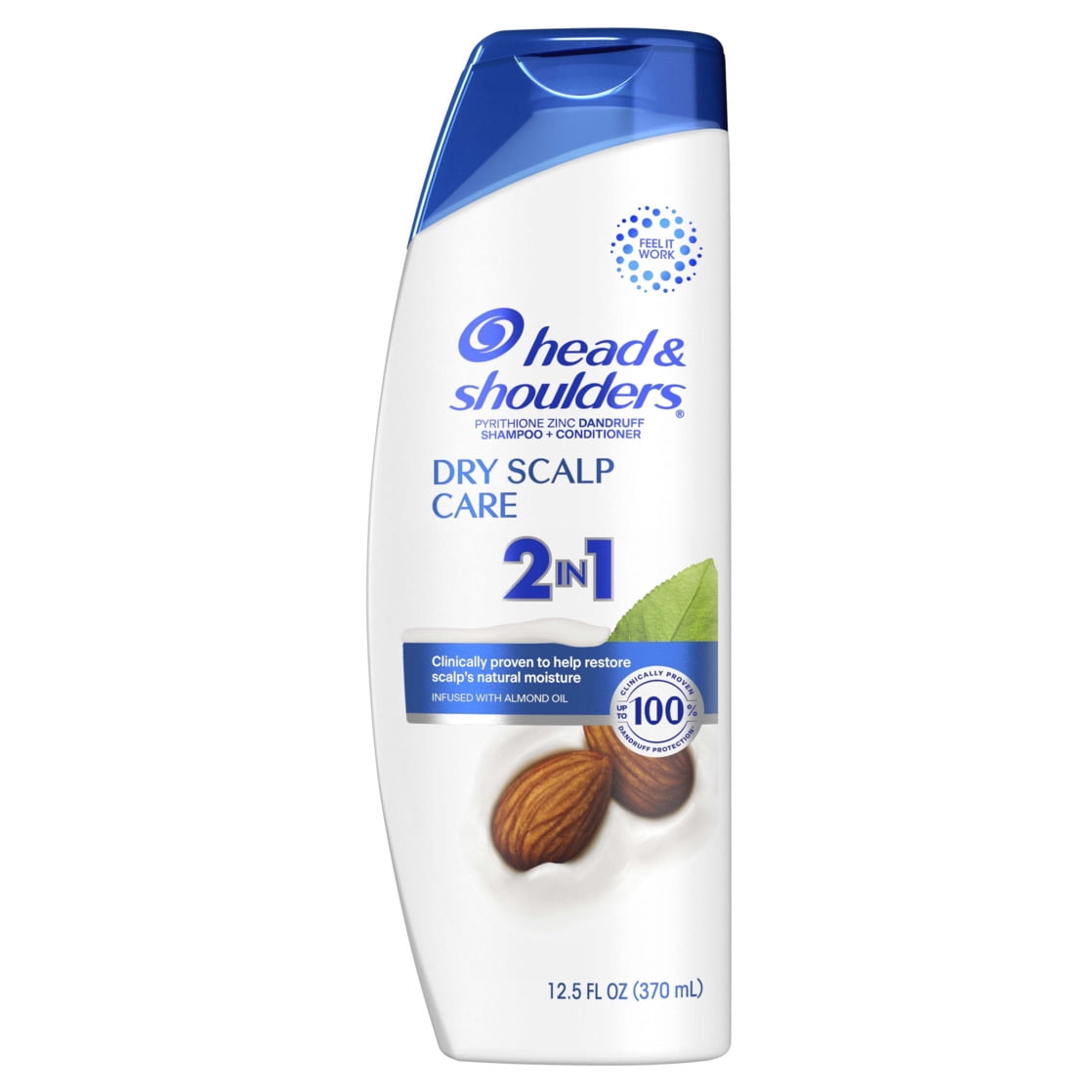 (6 pack) Head and Shoulders Dandruff 2 in1 Shampoo and Conditioner, Dry Scalp Care, 12.5 oz