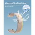 thumbnail image 3 of Pulsera YAJOJO para reloj inteligente CASCHO P125 de nailon, color blanco, 3 of 5