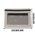 thumbnail image 3 of Oxford Cloth Pencil Case Three-Hole Pencil Case Oxford Cloth Double-Layer Mesh File Bag with Colorful Zippers for Office Storage(Gray,1Pcs) Rkxzt, 3 of 5