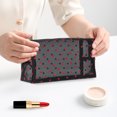 thumbnail image 1 of Bolsa de maquillaje de malla, 5 unidades, mini neceser de viaje, bolsa de almacenamiento ligera (Rojo), 1 of 9