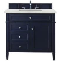 James Martin Vanities 650-V36-3Ejp Brittany 36" Single Basin Poplar Wood Vanity Set -