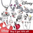 thumbnail image 2 of Disney Stitch Minnie Mouse Winnie Charms Dangle Fit Charms Silver 925 Original Bracelet Beads Charm for Pendant Jewelry Gift Gao Jinjia LED, 2 of 2
