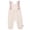 Tan, variant on by Gerber baby Girl Long Leg Romper with Ruffle Detail, Sizes 0/3 Months - 24 Months