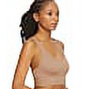 Women's Maidenform DM2304 Pure Comfort Feel Good Seamless Crop Tank Bra (Iced Mocha M)