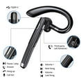 thumbnail image 4 of AI Translation Bluetooth Headset Single Ear, Business Ear Hook Wireless Headphones with Noise Cancelling, Real-Time Voice Translation, Long Battery Life for Meetings Travel, 4 of 8
