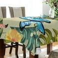 thumbnail image 2 of Summer Blue Butterfly Rectangle Tablecloth, Dust Proof Anti Wrinkle Wipeable Table Cloth Tabletop for of Dinner Kitchen Wedding Holiday Party 60"x90" Home Decor, 2 of 6