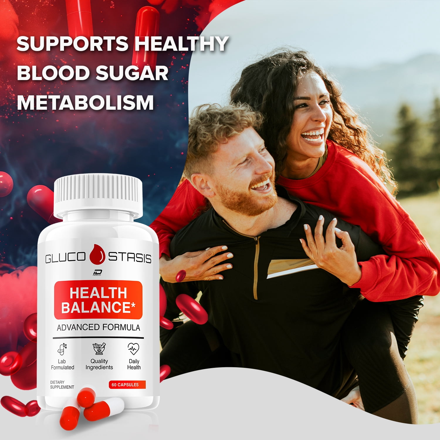 Gluco Stasis Capsules – GlucoStasis All Natural Glycogen Support, 2 Pack, 120 Capsules