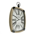 thumbnail image 3 of Kiara Wood Rectangle Farmhouse Style Roman Numeral Wall Clock, 3 of 6