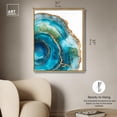 thumbnail image 4 of Great Blue Green II Canvas Print Green Decor by Art Remedy, Gold Frame, 30 x 36, 4 of 6
