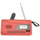 thumbnail image 1 of Radio meteorológica de emergencia Bling Bling con manivela solar y resistente, 1 of 12