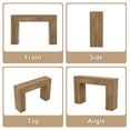 thumbnail image 5 of Wood Console Table for Entryway Living Room, 43-Inch Small Sofa Table, Farmhouse Rectangular Accent Console with Wooden Double Base for Behind Couch Hallway Foyer Entrance, Light Oak Brown, 5 of 7