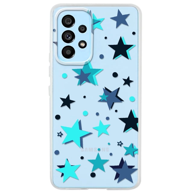 Funda para Galaxy M52 5G Estrellas Azules InstaCase Antigolpes Protector