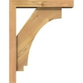 thumbnail image 3 of Ekena Millwork 3 1/2"W x 14"D x 18"H Imperial Block Smooth Bracket w/ Offset Brace, Western Red Cedar, 3 of 25