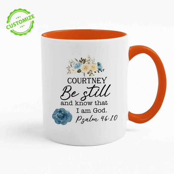 Customizaholic Bible Verse Coffee Mug, Religious Gifts, Christian Coffee Mugs, Be Still And Know Coffee Mug, God Coffee Mug