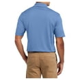 thumbnail image 2 of Yellow Rooster Men's Tall Dri-Mesh Male Polo Blueberry XLT, 2 of 6