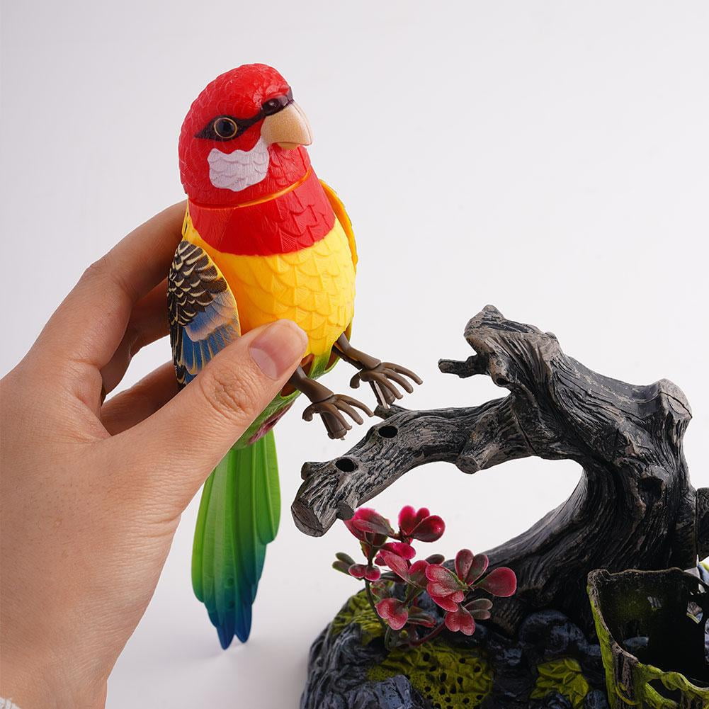 Voice Activated Singing Parrot Toy, Interactive Animated Bird with