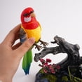 thumbnail image 5 of Voice Activated Singing Parrot Toy, Interactive Animated Bird with Sound & Motion, Realistic Melodies, Pen Holder fo Desk Decor, Educational Gift (7.1" x 6.3" x 4.3"), 5 of 10