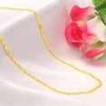 thumbnail image 4 of Copper Gold Plated Jewelry Fashion Versatile Necklace Women Chain Plain Clavicle Chain, 4 of 4