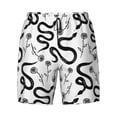 thumbnail image 5 of Rocae Hand Drawn Snake for Men's Swim Trunks Quick Dry With Two Side Pockets and One Lined Patch PocketXX-Large, 5 of 9