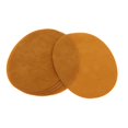 thumbnail image 3 of 6x Self-Adhesive Cloth Patch Oval Patch Embroidery Patch On Knee Elbow Used Yellow, 3 of 6