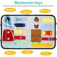 thumbnail image 2 of Tablero Ocupado Para Niños Pequeños, Tablero Sensorial, Juguetes Para Niños Pequeños, Tablero De Actividades Montessori, Juguetes Sensoriales, Tablero De Fieltro, Juguetes Preescolares, Tablero De Apr Muyoka Hogar, 2 of 6