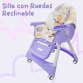thumbnail image 3 of Silla periquera Aquila 3 en 1 con Ruedas Color-Morado Aquila SP5277, 3 of 10
