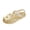 Girls' sandals # Yellow, variant on Toddler Girl Shoes Summer Jelly Sandals Kids Caged Closed Toe Beach Footwear Sparkly Daisy Floral Applique Flats Little Child Outdoor Pool Party Fashion Outfit