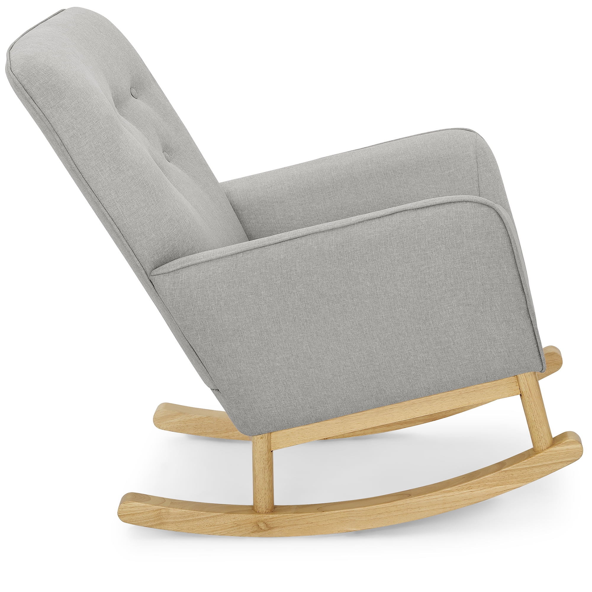 Delta Children Casey Rocking Chair, French Grey/Natural