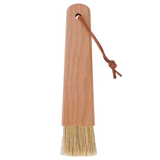 Cepillo para polvo, accesorios para espresso, cerdas naturales, molinillo de café, limpieza Madera Amarilla