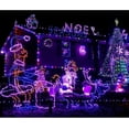 thumbnail image 4 of FYBTO Solar String Lights Outdoor, 2 Pack 100 LED Solar Rope Lights Copper Wire Fairy Lights Waterproof Waterproof Tube Light Decoration for Garden Fence Yard Summer Party (Purple)-0621, 4 of 5