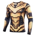 thumbnail image 1 of Superhero Spiderman Captain America Camiseta Hombre Moda Casual Compresión Cosplay Disfraz Deportes Fitness Camisapangjing, 1 of 4