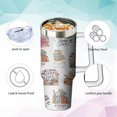thumbnail image 3 of 40oz Book Lovers Gifts Reading Tumbler with Lid and Straw for Women, Stainless Steel Insulated Cup, Coffee Mug Water Bottle for Bookworm Readers Librarian Bookish, 3 of 6