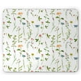 thumbnail image 1 of Floral Mouse Pad, Spring Season Themed Watercolors Painting of Herbs Flowers Botanical Garden Artwork, Rectangle Non-Slip Rubber Mousepad, Multicolor, by Ambesonne, 1 of 2