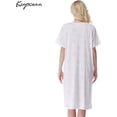 thumbnail image 2 of Chemises de Nuit d'Été pour Femmes, Douce 100 % Coton Confortable Légère à Manches Courtes Nuisette pour Dames, 2 of 5