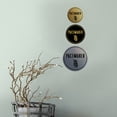 thumbnail image 2 of Signs ByLITA Circle Pacemaker Sign (Ivory/Dark Brown) - Small, 2 of 6