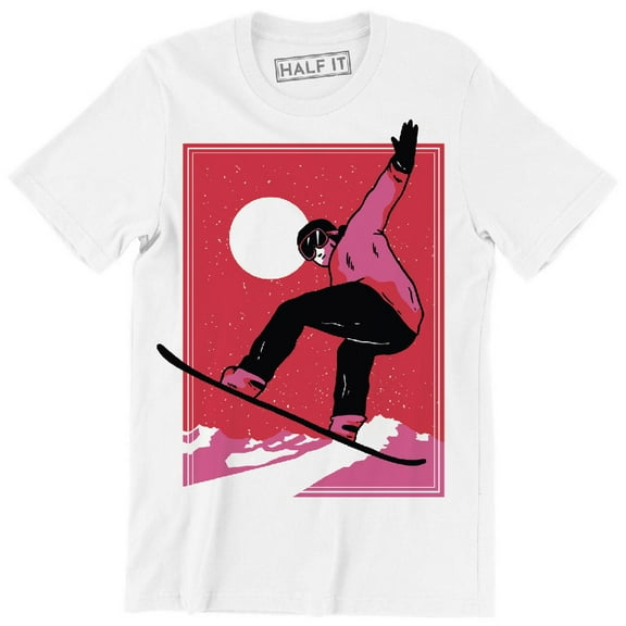 Snowboarder Jumping In The Air Cool Game Sport Men's T-Shirt