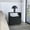 Black, variant on 20.5" Tall Nightstand with Casters and Spacious Drawer / Convenient for Bedroom Use