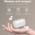 thumbnail image 4 of Teissuly Clearance Bluetooth Headphone,Wireless Bluetooth 5.0 Sports Earphones,Stereo Sound, Built-in Mic Headset For Sports Gym Workouts(White, One Size) Teissuly WER2023081600025, 4 of 6