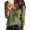 Army Green, variant on RYDCOT Fall Tops for Women 2023 Trendy Casual Solid Long Sleeve Tops for Women V Neck Zipper Tee Shirt Blouse Tops Blouse for Women Dressy Casual Sale Army Green