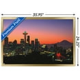 thumbnail image 3 of Cityscapes - Seattle, Washington Wall Poster, 22.375" x 34", Framed, 3 of 3