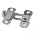 thumbnail image 1 of 4x Hebilla de Pestillo de Puerta de Material Acero Inoxidable en ángulo para Adornos de Suministros de Dormitorio en Hogar 4 piezas, 1 of 8