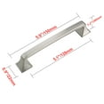 thumbnail image 4 of Utopia Alley HW305PLBN021 Brax Cabinet Pull, 5.1" Center to Center, Brushed Nickel, 4 of 6