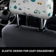 thumbnail image 4 of Kdxio Cartoon House Car Pattern Print 2 Piece Car Head Rest Covers Set Auto Front/Rear Seats Headrest Cover Universal Fit Most Cars,Sedan, SUV, 4 of 9