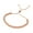 Rose Gold-Tone, variant on Gold-Tone Plated Sterling Silver Beaded Lariat Italian Bracelet 5.2mm