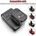 thumbnail image 3 of 2Pack 19.2V 6.0Ah Lithium Replacement Battery and Charger for Craftsman 19.2V Battery C3 130279005 1323903 130211004 11045 315.115410 315.11485  Drill Driver, 3 of 10