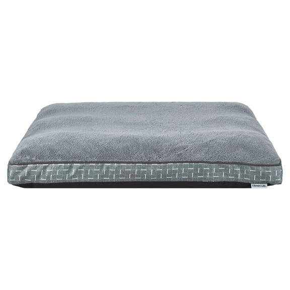 Vibrant Life Medium/Large Orthopedic Pet Bed Mattress Edition, Gray, 40" x 80"