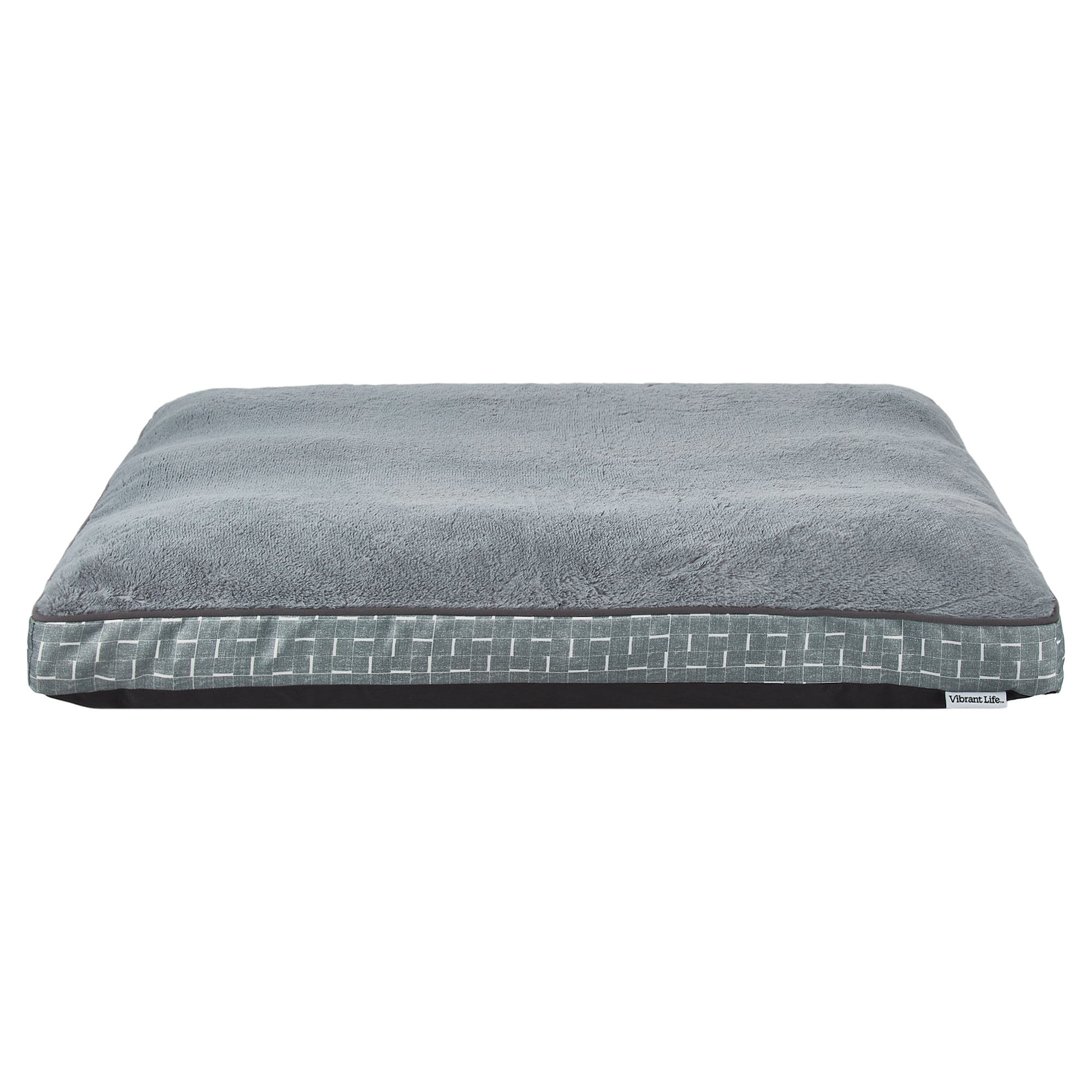Vibrant Life Medium/Large Orthopedic Pet Bed Mattress Edition, Gray, 40" x 80"