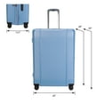 thumbnail image 3 of btL 28-inch Checked Expandable Hardside Upright Luggage With 360 Spinner Wheels and Divider Pockets, Blue Shadow, 3 of 15